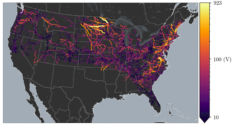 geomagnetic storms map