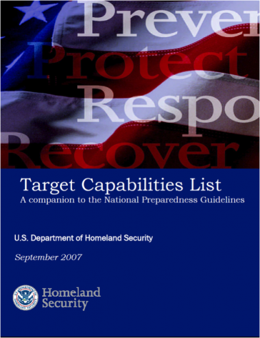Target Capabilities List. Source: DHS (2007).