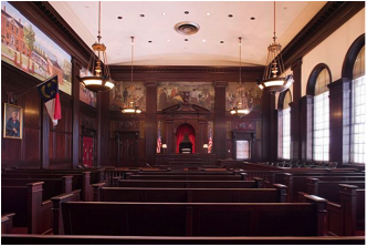 U.S. Courthouse and Post Office, Courtroom, New Bern, NC (Library of Congress)