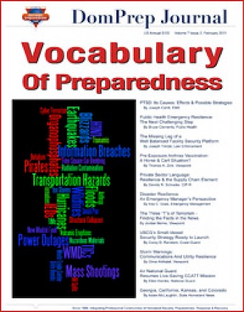 Vocabulary on Preparedness | DomPrep Journal
