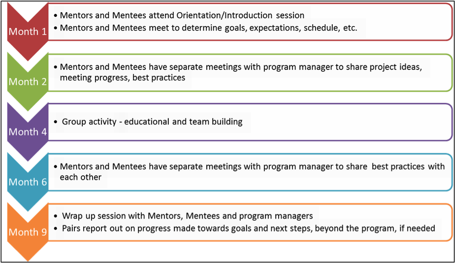 Fig. 1. Mentor Program Cycle Timeline (Source: NYCEM Mentor Program, 2017).