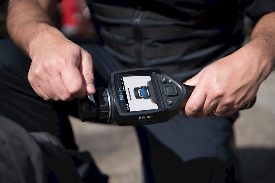 Particulate-based sample collection and analysis (Source: FLIR, 2018).