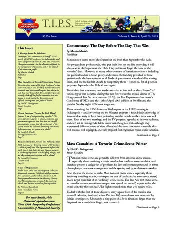 T.I.P.S. (Total Integrated Preparedness Solutions) Volume I, Issue 8 | DomPrep Journal