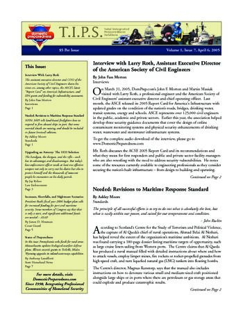 T.I.P.S. (Total Integrated Preparedness Solutions) Volume I, Issue 7 | DomPrep Journal