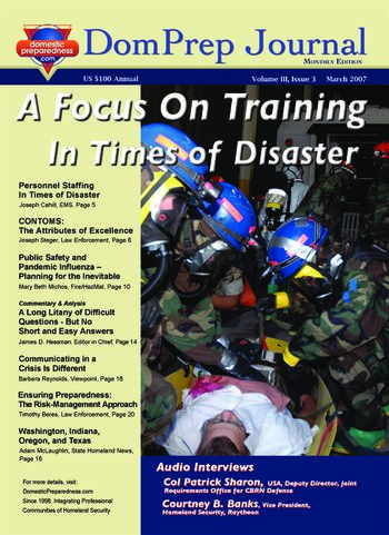 DomPrep Journal: A Focus On Training In Times of Disaster | DomPrep Journal