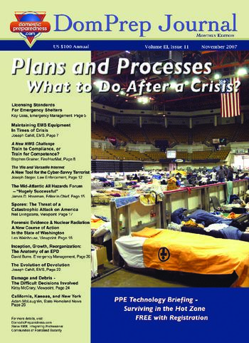 DomPrep Journal: Plans and Processes, What to Do After a Crisis? | DomPrep Journal