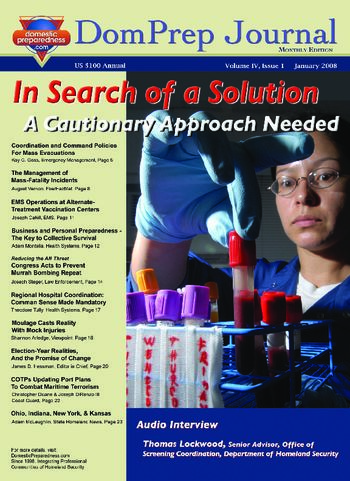 DomPrep Journal: In Search of a Solution, A Cautionary Approach Needed | DomPrep Journal